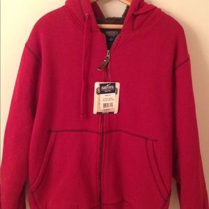 SMITH's NWT Sherpa lined fleece hoodie